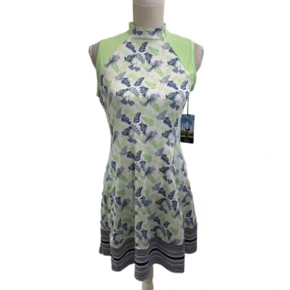 NEW Womens Tee Time Soft Stretch Golf Pickleball Athletic Dress with Shorts sz M